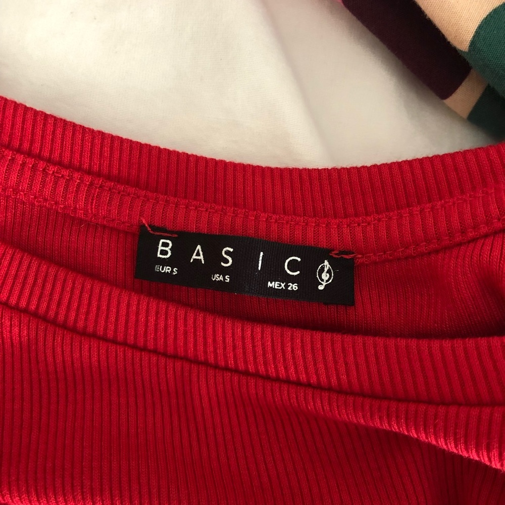 Premium Asos Basic Small Red Long Sleeve Top - image 6